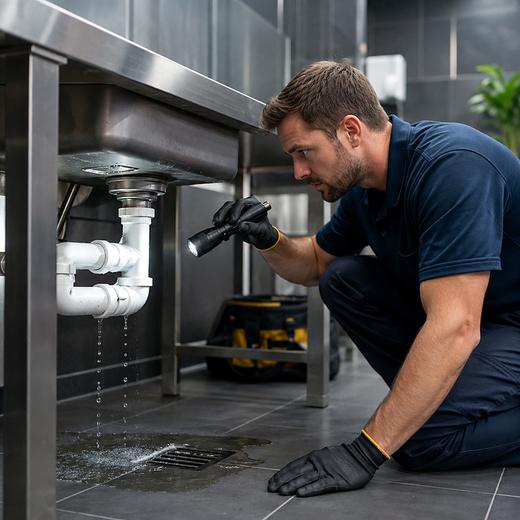 Plumbing & leaks work on a commercial site